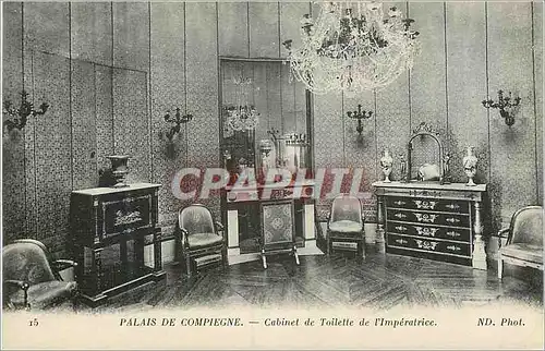 Cartes postales Palais de Compiegne Cabinet de Toilette de L'Imperatrice