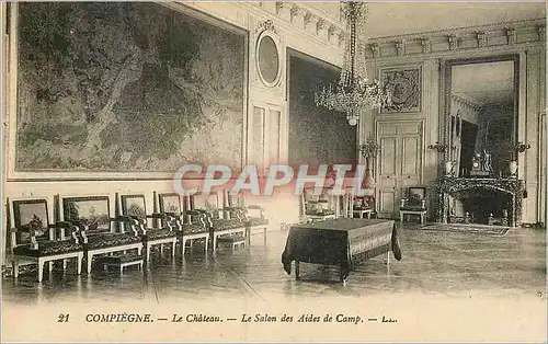 Ansichtskarte AK Compiegne Le Chateau Le Salon des Aides de Camp