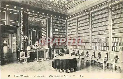 Ansichtskarte AK Compiegne Le Chateau Bibliotheque de Napoleon 1er