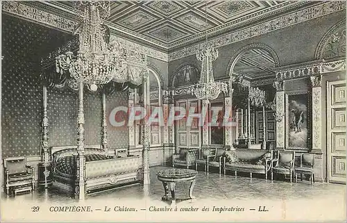 Ansichtskarte AK Compiegne Le Chateau Chambre a Coucher des Imperatrices