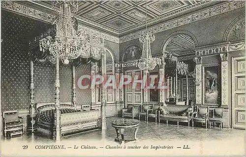 Cartes postales Compiegne Le Chateau Chambre a Coucher des Imperatrices