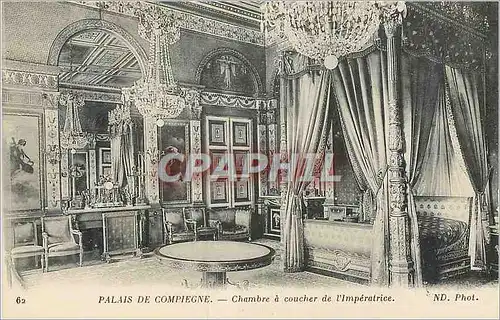 Cartes postales Palais de Compiegne Chambre a Coucher de L'Imperatrice