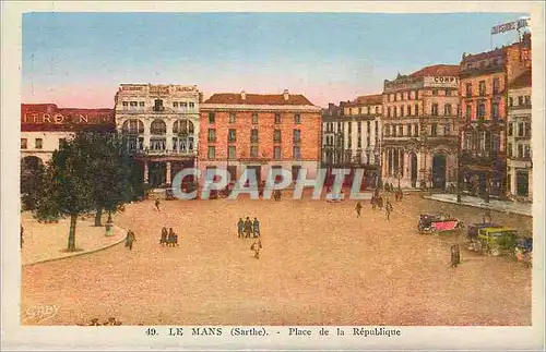 Cartes postales Le Mans (Sarthe) Place de la Republique