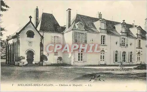 Ansichtskarte AK Souligne Sous Vallon Chateau Maquille
