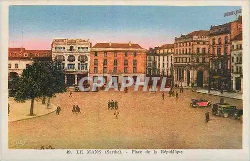 Cartes postales Le Mans (Sarthe) Place de la Republique