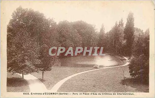 Ansichtskarte AK Environs d'Ecommoy (Sarthe) Parc et Piece d'Eau du Chateau de Chardonneux