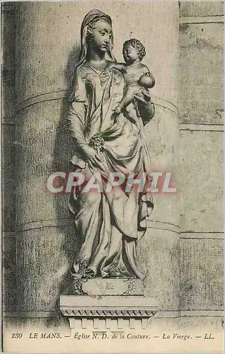 Cartes postales Le Mans Eglise N D de la Couture La Vierge