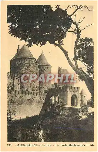 Cartes postales Carcassonne La Cite La Porte Marbonaise