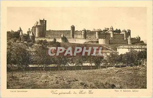 Ansichtskarte AK Cite de Carcassonne Vue Generale du Sud Est