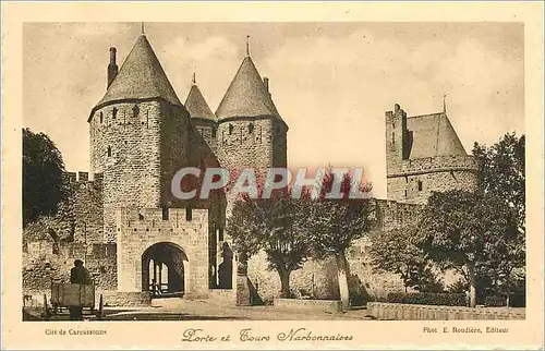 Cartes postales Cite de Carcassonne Porte et Tours Narbonnaises