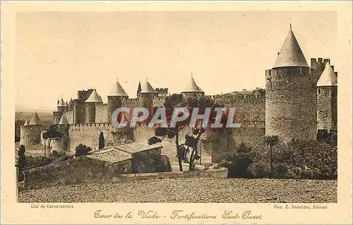 Cartes postales Cite de Carcassonne Tour de la Vade Fortifications Sud Ouest