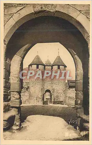 Ansichtskarte AK La Douce France Carcassonne (Aude) La Cite Entree du Chateau