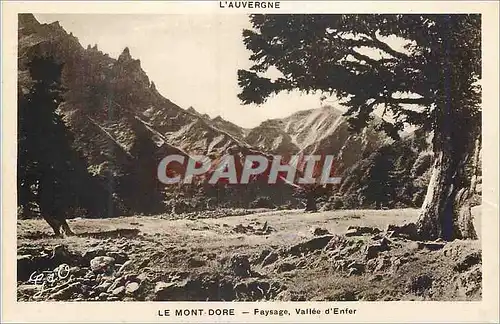 Cartes postales Le Mont Dore Paysage Vallee d'Enfer