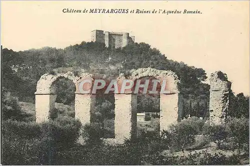 Ansichtskarte AK Chateau de Meyrargues et Ruines de l'Aqueduc Romain