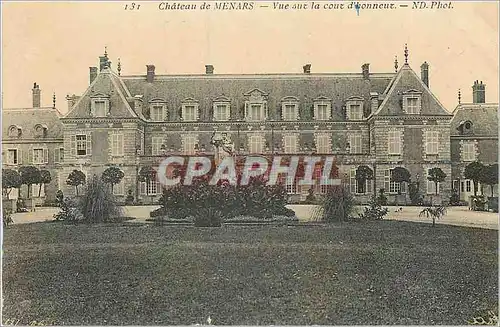 Cartes postales Chateau de Menars Vue sur la Cour d'Honneur