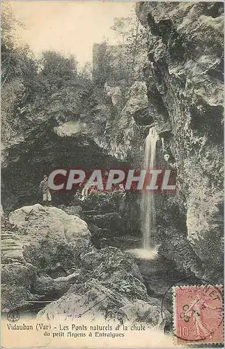 Cartes postales Vidauban (Var) Les Ponts Naturels et la Chute du Petit Argens a Entraigues