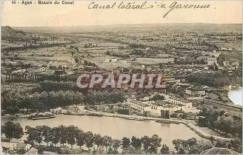 Cartes postales Agen Bassin du Canal