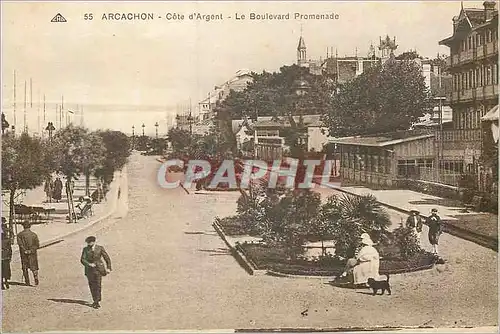 Cartes postales Arcachon Cote d'Argent Le Boulevard Promenade