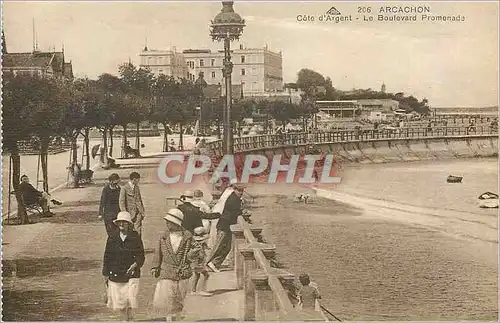 Cartes postales Arcachon Cote d'Argent Le Boulevard Promenade