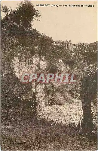 Cartes postales Gerberoy (Oise) Les Balustrades Fleuries