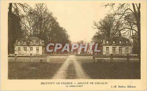 Ansichtskarte AK Institut de France Abbaye de Chaalis Le Rond Point