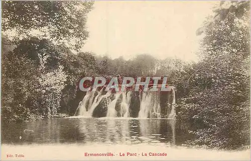 Ansichtskarte AK Ermenonville Le Parc La Cascade