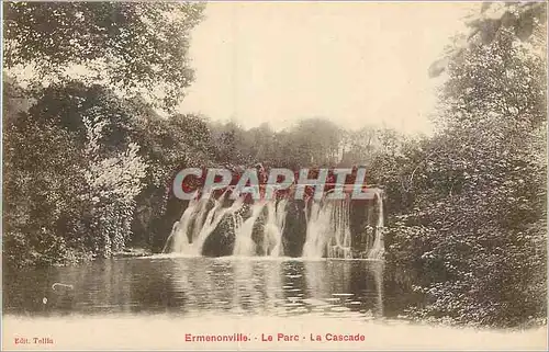 Cartes postales Ermenonville Le Parc La Cascade