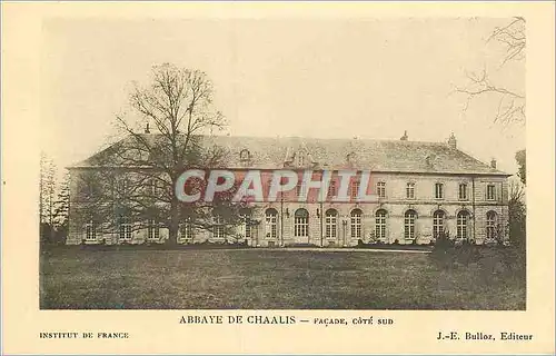 Cartes postales Institut de France Abbaye de Chaalis Facade Cote Sud