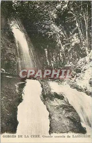 Cartes postales Gorges de la Cere Grande Cascade de Lasborde