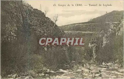 Ansichtskarte AK Gorges de la Cere Tunel de Laplade