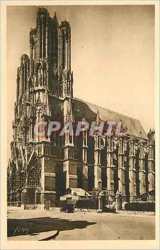 Ansichtskarte AK La Douce France Reims (Marne) La Cathedrale Facade Sud Ouest