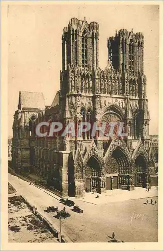 Ansichtskarte AK La Douce France Reims (Marne) La Cathedrale Notre Dame