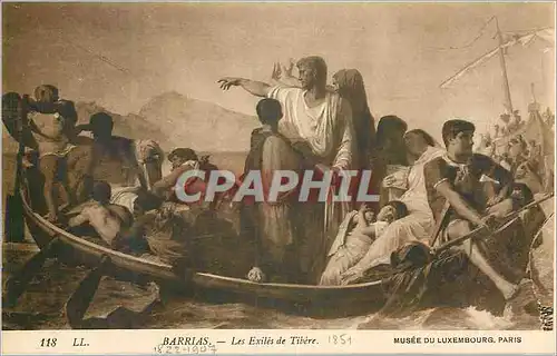 Cartes postales Musee du Luxembourg Paris Barrias Les Exiles de Tibere