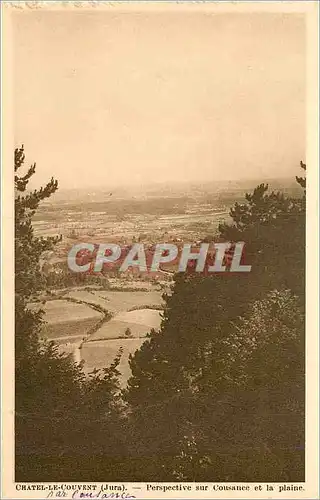 Cartes postales Chatel Le Couvent (Jura) Parspective sur Cousance et la Plaine