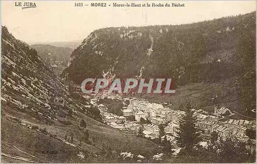 Ansichtskarte AK Le Jura Morez Morez le Haut et la Roche du Becher