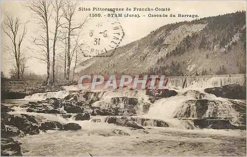 Cartes postales Sites Pittoresques de Franche Comte Syam (Jura) Cascade du Barrage