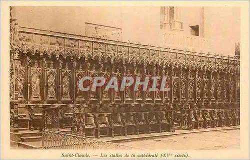 Cartes postales Saint Claude Les Stalles de la Cathedrale (XVe Siecle)