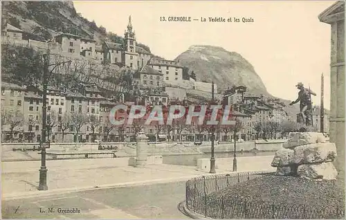 Cartes postales Grenoble La Vedette et les Quais