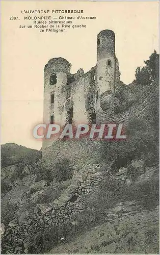 Cartes postales L'Auvergne Pittoresques Molompize Chateau d'Aurouze Ruines Pittoresques