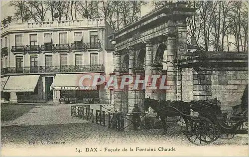 Cartes postales Dax Facade de la Fontaine Chaude