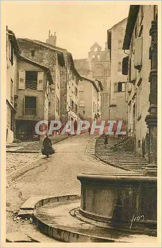 Ansichtskarte AK Le Douce France Le Puy (Haute Loire) La Vieille Rue des Tables Conduisant a la Cathedrale