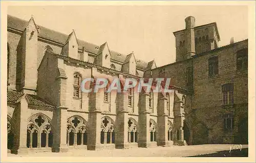 Ansichtskarte AK La Douce France La Chaise Dieu (Hte Loire) L'Abbaye La Cour du Cloitre XIVe Siecle