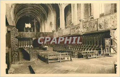 Ansichtskarte AK La Douce France La Chaise Dieu (Hte Loire) L'Abbaye Les Stalles Gothiques XVe Siecle