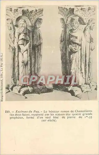 Cartes postales Environs du Puy Le Benitier Roman de Chamalieres (Les Deux Faces)