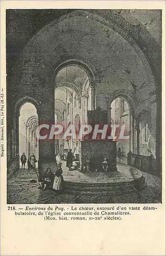 Ansichtskarte AK Environs du Puy Le Choeur Entoure d'un Vaste Deambulatoire de L'Eglise Conventuelle de Chamalier