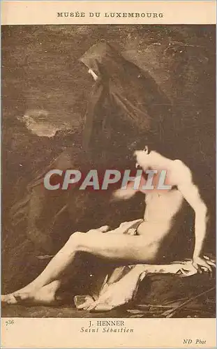Cartes postales Musee du Luxembourg J Henner Saint Sebastien