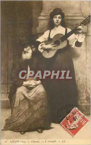 Cartes postales Salon 1904 L'Aveugle Chanut