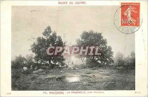 Cartes postales Musee du Louvre Th Rousseau La Passerelle