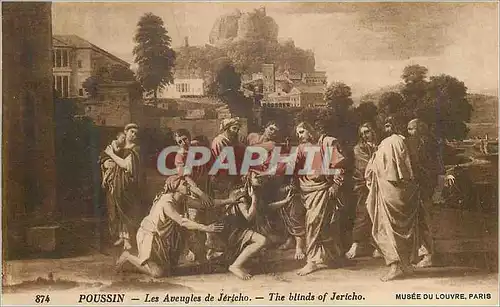 Cartes postales Musee du Louvre Paris Poussin Les Aveugles de Jericho
