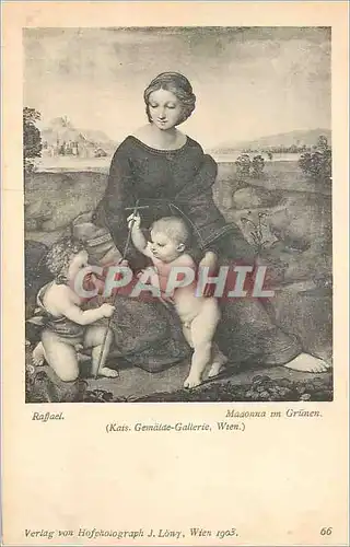 Cartes postales Rafjael Madonna im Grunen (Kais Gemalde Gallerie Wien)